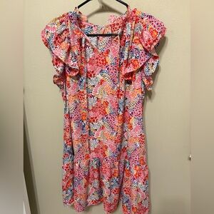 Floral Ruffle Dress